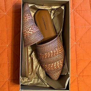 Lucky Brand Women’s Byanci Brown Slip On Mules - size 8